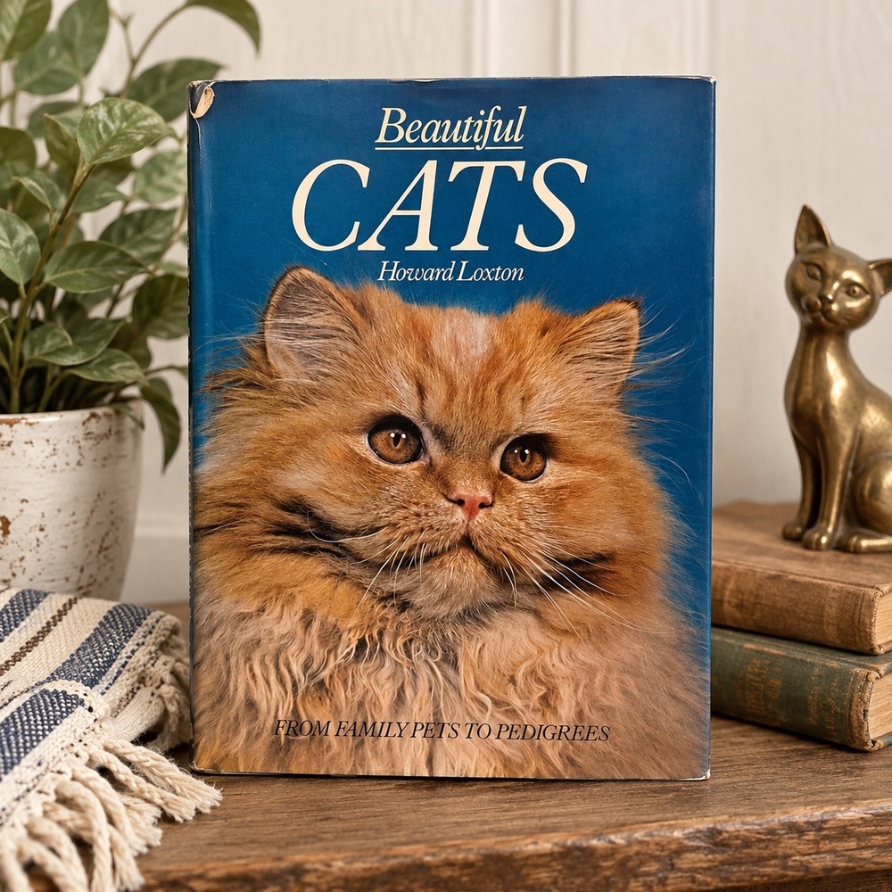 Beautiful Cats Howard Loxton 1980 Hardcover Vintage Book Kitty Kittens